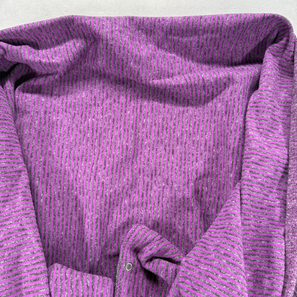Lululemon Rulu Reversible Purple Heathered Snap Vinyasa Infiniti Scarf Wrap Yoga - Picture 5 of 6